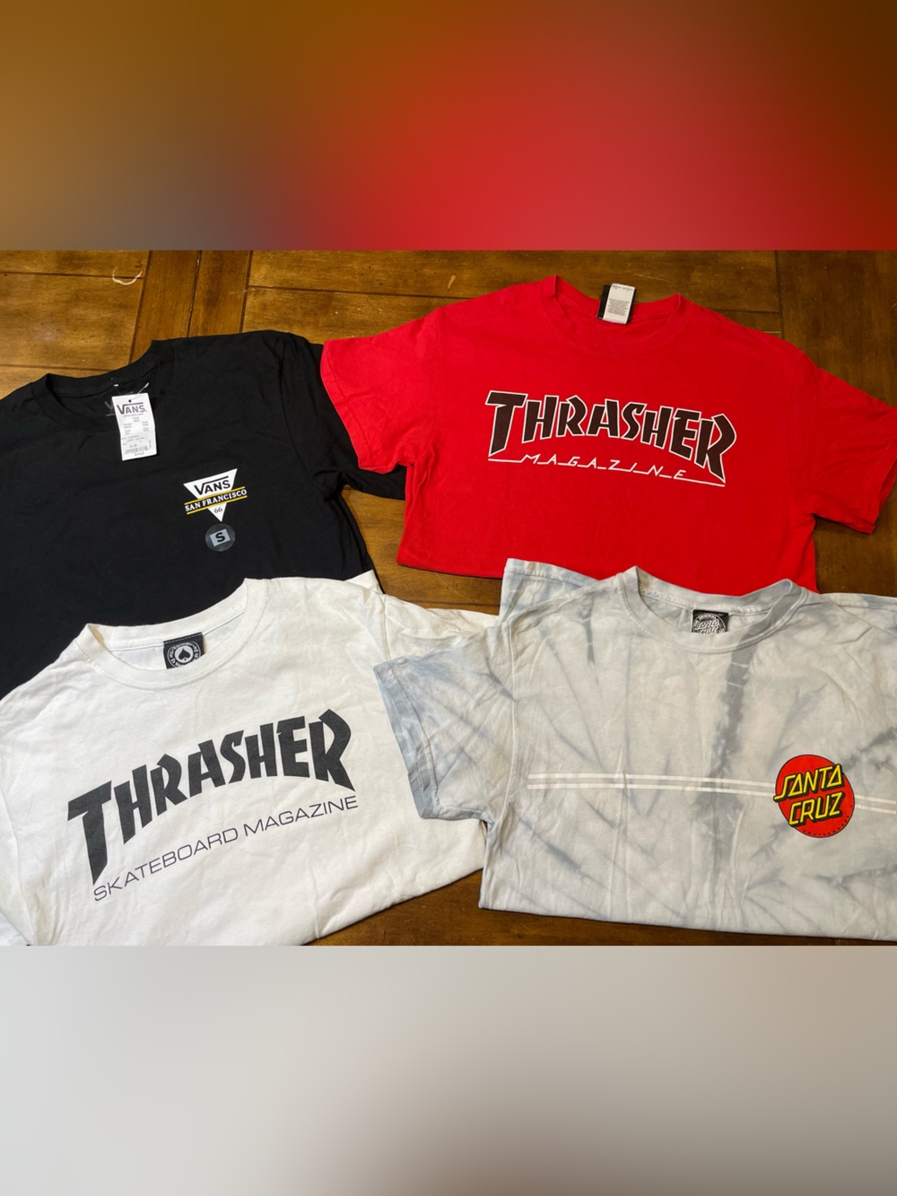 Vans Thrasher Santa Cruz t-shirts size small